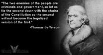 A quote from Thomas Jefferson